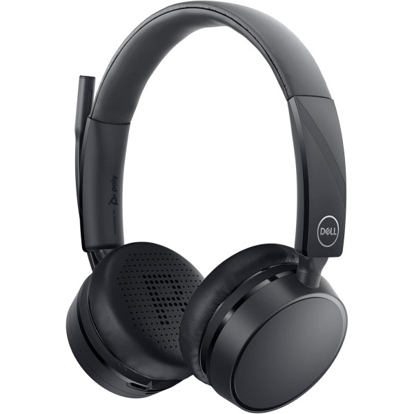 Dell Pro 무선 헤드셋 WL5022 온이어(무선, Bluetooth, USB), 블랙 암