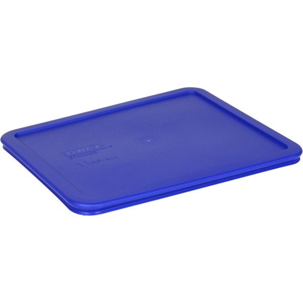 Pyrex 교체용 직사각형 플라스틱 식품 보관 뚜껑 7212 팩 파란색