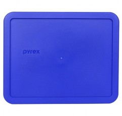 Pyrex 교체용 직사각형 플라스틱 식품 보관 뚜껑 7212 팩 파란색