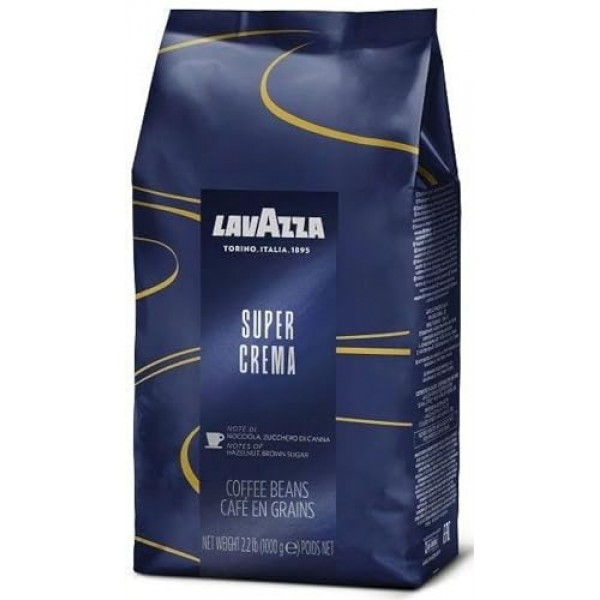 Lavazza 슈퍼 크레마 홀빈 에스프레소 커피, 2.2파운드 백, 진공 포장