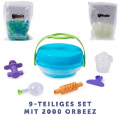 Orbeez Sensations 스테이션 세트 - 6세부터 어린이용으로 테스트되었으며 어둠 속에서 창의적인 놀이의 재미를 위해 빛을 발하는 독창적이고 다채로운 워터 펄이 포함된 
