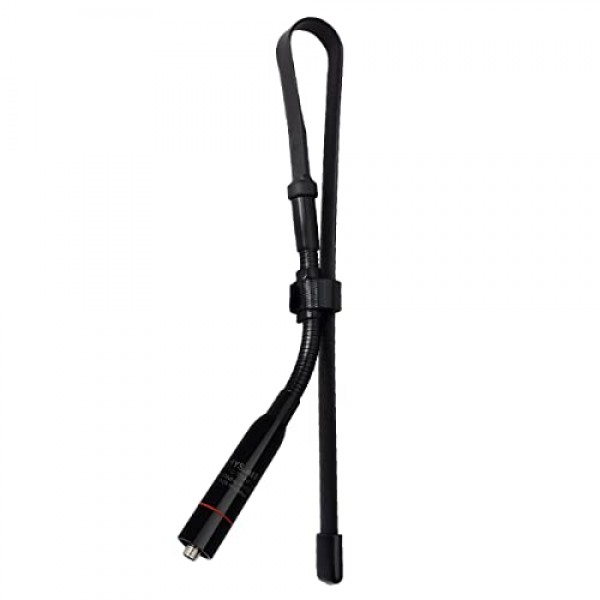 HYS CS 전술 안테나 18.7인치 구즈넥 및 접이식 듀얼 밴드 UV VHF/UHF 144/430Mhz 양방향 라디오 안테나 Kenwood TYT BAOFENG UV-82 BF-F8HP UV-5RA UV-5RE UV-5R용 SMA 암