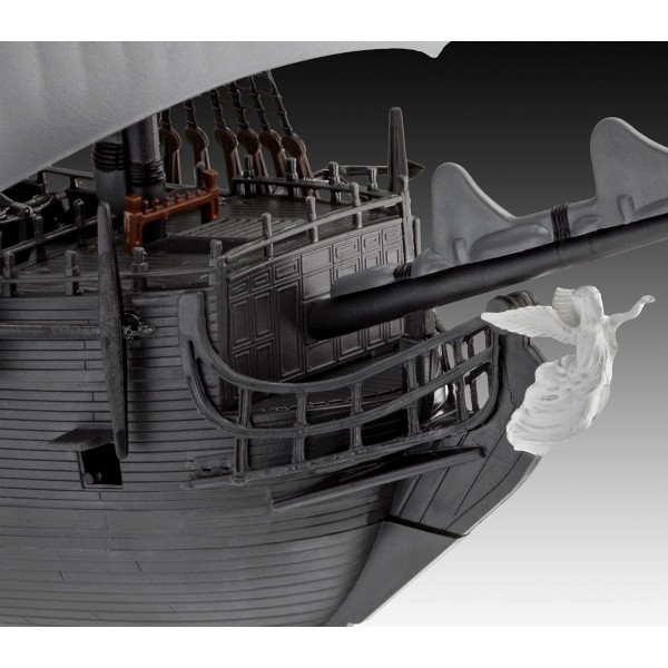 Revell 65499 - Model Kit Ship 65499 Set 1:150 - 1:150 스케일의 해적선 흑진주, 레벨 3, 많은 디테일이 있는 충실한 복제품, 범선, 캐리비안의 해적