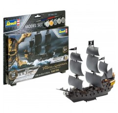 Revell 65499 - Model Kit Ship 65499 Set 1:150 - 1:150 스케일의 해적선 흑진주, 레벨 3, 많은 디테일이 있는 충실한 복제품, 범선, 캐리비안의 해적