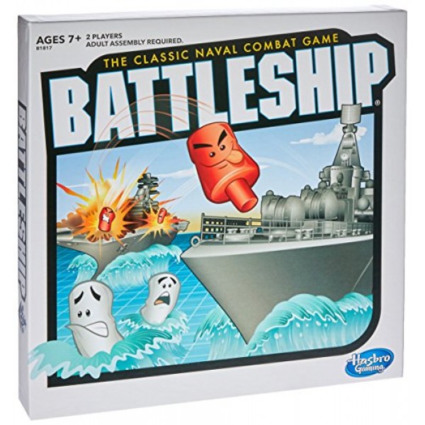 BATTLESHIP Hasbro Gaming: Battleship 클래식 보드 게임 전략 게임 7세 이상 2인용