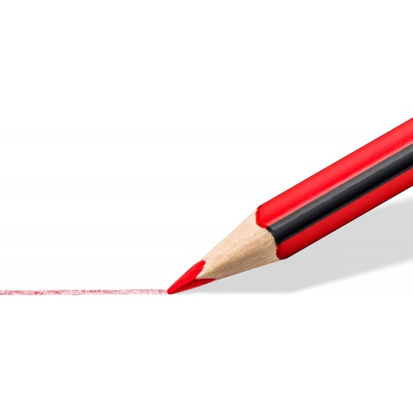 STAEDTLER 색연필 Noris 색상, 인체공학적 삼각형 형식, 미끄럼 방지 부드러운 표면, 높은 파손 저항성, 업사이클 목재로 제작, 카드보드 케이스에 담긴 색연필 36개, 187 CD36