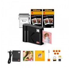 KODAK Mini 3 ERA 4PASS 휴대용 포토 프린터(블랙, Mini 3 ERA, 프린터 + 68매 + 액세서리)