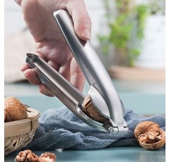 BOKIE Extended 2 in 1 빠른 밤나무 비스킷 너트 나무 집게 금속 너트 Ffner 스테인레스 스틸 주방 도구