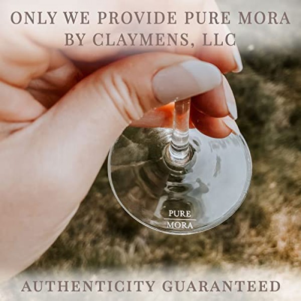 PURE MORA 루나 레드 와인 잔 - 4개 세트, 20온스, 현대적인 대형 손으로 불어 만든 크리스탈 유리, 아페롤 스프릿츠, 까베르네 소비뇽, 메를로 등을 마시는 데 적합합니다.
