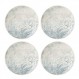 Lenox Textured Neutrals 플로럴 4Pc 액센트 플레이트, 4.25 LB, 블루 : 기타