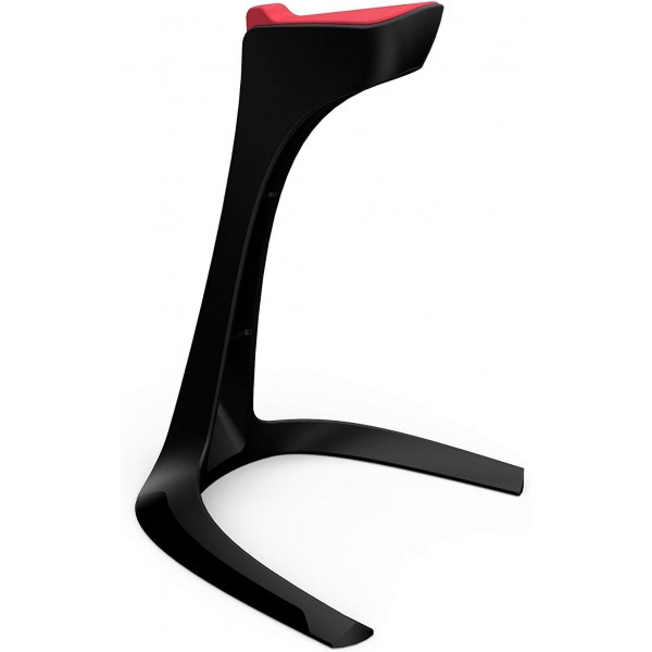 HyperX HX-HSCA-RD Cloud Alpha - 인라인 오디오 제어 및 Speedlink EXCEDO 게임용 헤드셋 스탠드가 있는 게임용 헤드폰 - 헤드폰 및 헤드셋용 스탠드 - 하단 및 실리콘 패드, 검정색