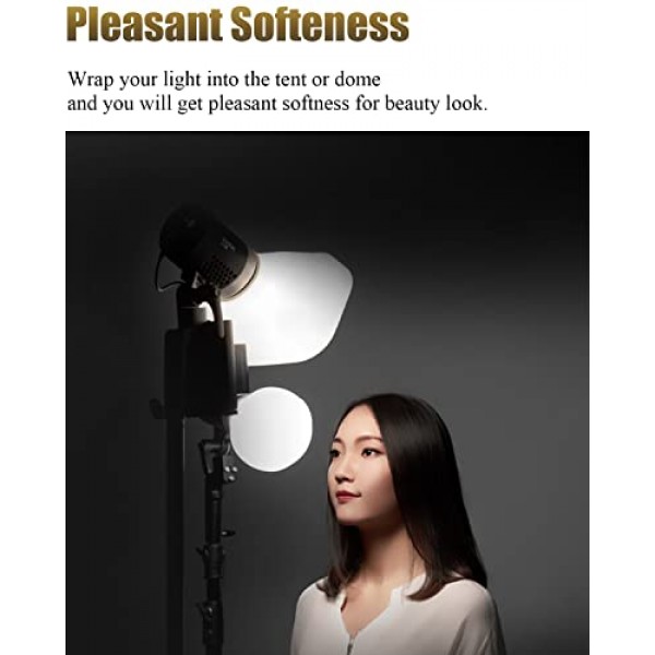 Godox ML-CS1625 접이식 소프트박스 확산 돔 플래시 디퓨저 수정자(godox V1용 어댑터 3개 포함) AD100PRO AD200PRO V860III V860II V850II TT685II TT685 TT600 TT560II TT520II TT660S AD300PRO