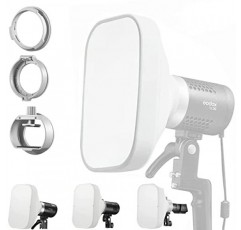 Godox ML-CS1625 접이식 소프트박스 확산 돔 플래시 디퓨저 수정자(godox V1용 어댑터 3개 포함) AD100PRO AD200PRO V860III V860II V850II TT685II TT685 TT600 TT560II TT520II TT660S AD300PRO