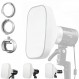 Godox ML-CS1625 접이식 소프트박스 확산 돔 플래시 디퓨저 수정자(godox V1용 어댑터 3개 포함) AD100PRO AD200PRO V860III V860II V850II TT685II TT685 TT600 TT560II TT520II TT660S AD300PRO