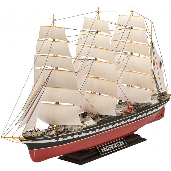 Revell Revell_05159 5159 올해의 모델, 범선, 선박 모델, 57.5 cm 14 모델 키트 Russian Barque KRUZENSHTERN, 축척 1:200, 레벨 5, 멀티컬러