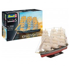 Revell Revell_05159 5159 올해의 모델, 범선, 선박 모델, 57.5 cm 14 모델 키트 Russian Barque KRUZENSHTERN, 축척 1:200, 레벨 5, 멀티컬러