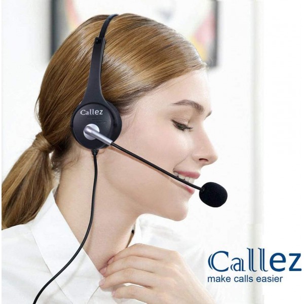 Polycom VVX310 VVX410 VVX411 Mitel 5220 5312 5320 AVAYA 1408 1416 9508 Shoretel NEC BT Converse 2300 유선 데스크용 마이크 소음 차단 전화 헤드셋이 있는 RJ9 전화 헤드셋