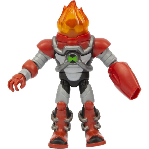 Giochi Preziosi 10 Omni-Kix Armor Heatblast 기본 구색 Giochi Preziosi Tennyson 및 Alien을 포함하여 수집할 6가지 모델 4세 이상의 어린이를 위한 BEN70D00 가치 있는 게임 멀티 컬러