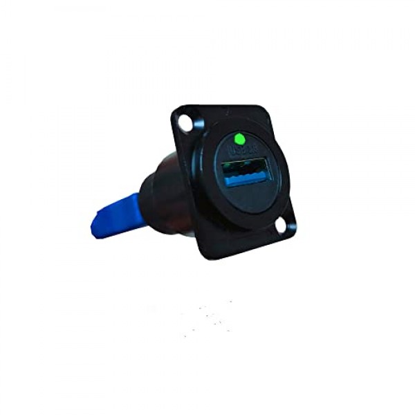 SHANFEILU USB 3.0 D 패널 마운트 솔더리스 커넥터 USB 3.0 암-암 커플러 소켓 패스 스루 어댑터 속도 5Gbps 오디오 비디오 광전자 네트워크 장비