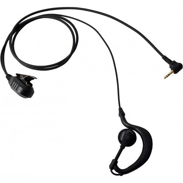 HYSHIKRA G-Shape 2.5mm 헤드폰(마이크 포함) 및 Motorola TLKR T60 T61 T62 Extreme Hunter HYT TC-320 2-Way 라디오와 호환되는 1핀 워키토키 핑 링(2개 팩)