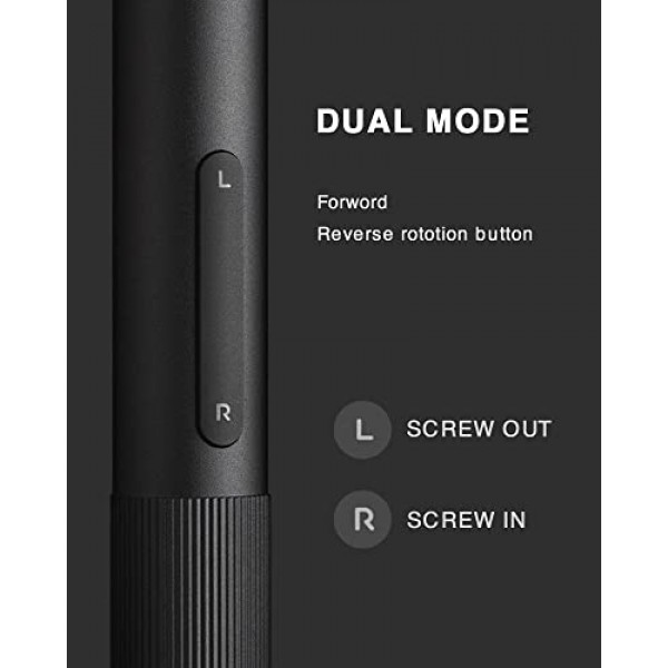 Xiaomi 전기 정밀 드라이버, 모든 금속 기어박스, 강력한 자기 모터, 충전식 리튬 배터리, S2 강철 드라이버 비트, Type-C 충전, 알루미늄 합금 케이스, 회색