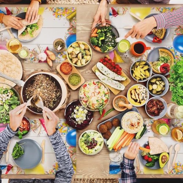 50 조각 일회용 종이 Placemats 다채로운 풍선 흰색 테이블 장소 매트 생일 웨딩 파티 저녁 식사 주방 장식 11 