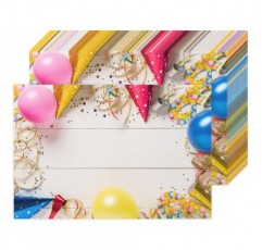 50 조각 일회용 종이 Placemats 다채로운 풍선 흰색 테이블 장소 매트 생일 웨딩 파티 저녁 식사 주방 장식 11 