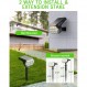 태양광 스포트라이트 야외 정원, Whousewe 108 LEDs 태양광 풍경 스포트라이트, 4가지 밝은 모드 조절 가능한 Ip65 방수 Solarlights for Pathway Fence Yard Driveway Porch Patio 2 Pack Black(c
