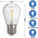 Golden Buble 10 Pieces-Pack Led Bulbs S14 1W 100Lumens 2700Kelvin 따뜻한 흰색 문자열 전구 220-240V E27