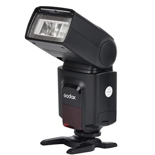Godox TT520II 무선 전송 플래시 스피드라이트 - Canon Nikon Panasonic Olympus Pentax 및 표준 핫슈가 있는 기타 DSLR 카메라와 호환되는 내장 수신기 및 RT 송신기