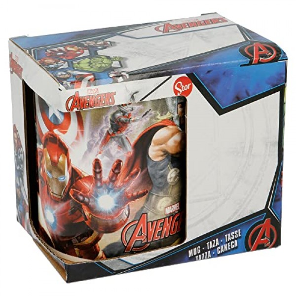AVENGERS 325ml 세라믹 머그 인 더스트' 선물 상자(02831), 미적용