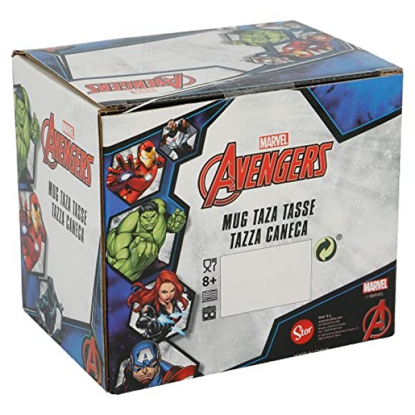 AVENGERS 325ml 세라믹 머그 인 더스트' 선물 상자(02831), 미적용