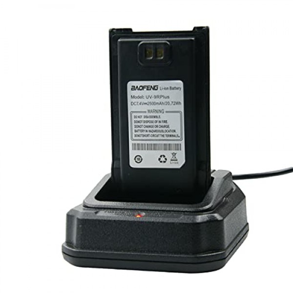 Baofeng UV-9R Plus 양방향 라디오 배터리용 7.4V 2500mAh 리튬 이온 교체용 배터리