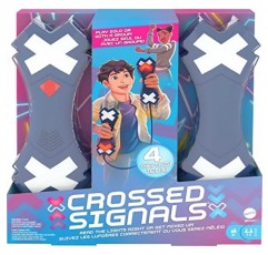 어린이 및 성인을 위한 Mattel Games Crossed Signals 게임, 한 쌍의 토킹 라이트 완드가 있는 전자 게임, 1-4인용