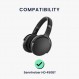 Sennheiser HD450BT / HD350BT 패드와 호환되는 kwmobile 2X 이어 패드 - 오버이어 헤드폰용 인조 가죽 헤드폰 패드 흰색