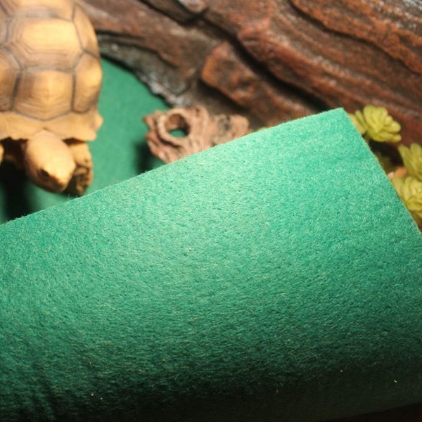 POPETPOP 카펫 Rettile Carpet - 유리 섬유 커버 테라리움의 침구 레틸리 기질 Lucertole Serpenti Tartaruga 토끼 액세서리 Dragon Barbuto - 그린