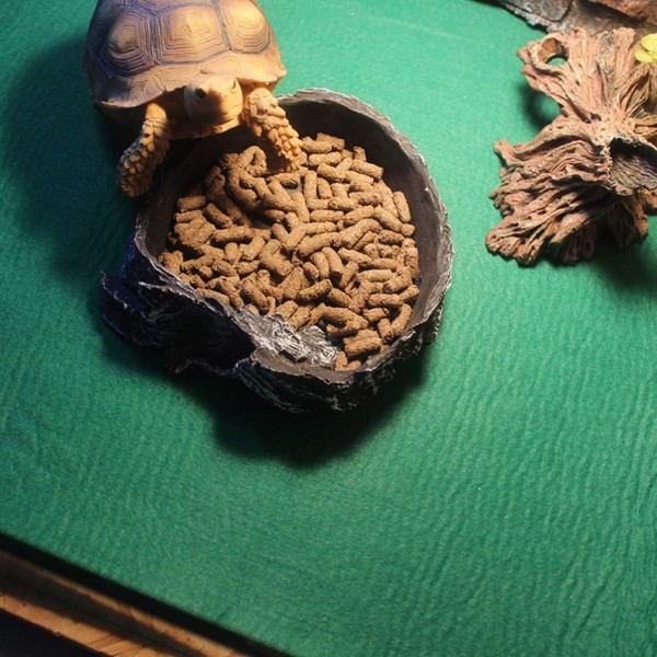 POPETPOP 카펫 Rettile Carpet - 유리 섬유 커버 테라리움의 침구 레틸리 기질 Lucertole Serpenti Tartaruga 토끼 액세서리 Dragon Barbuto - 그린