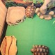 POPETPOP 카펫 Rettile Carpet - 유리 섬유 커버 테라리움의 침구 레틸리 기질 Lucertole Serpenti Tartaruga 토끼 액세서리 Dragon Barbuto - 그린