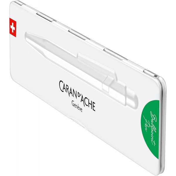 Caran d'Ache 볼펜 849 Colormat-x in Green with Case, 0849.734, 1 Item (Pack of 1)