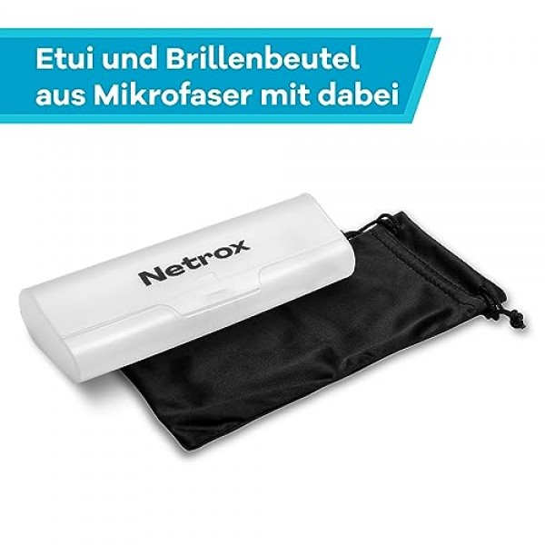 Netrox® 레트로 빈티지 선글라스 | 고품질 원형 거울 유리와 남성용 및 여성용 파우치가 포함된 견고한 금속 프레임 | 남성용 및 여성용 선글라스