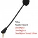 HyperX Cloud Alpha, Cloud Alpha S, Cloud Alpha Cloud 9 에디션용 소음 제거 기능이 있는 게임용 헤드셋용 NewTH 마이크