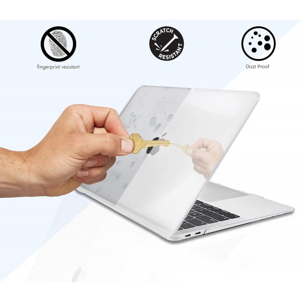 MacBook Pro 13(2016-2022) M1 M2 A2338/A2289/A2251/A2159/A1706/A1989와 호환되는 케이스, MacBook Pro 13과 호환되는 GVTECH 울트라 씬 하드 쉘 보호용 스냅 케이스, 투명 클리어