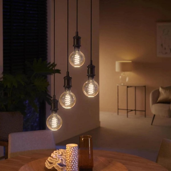 Philips Hue 블루투스 화이트 앰비언스 LED E27 글로브 - G95 7W 550lm 잉크 브리지와 스마트 플러그