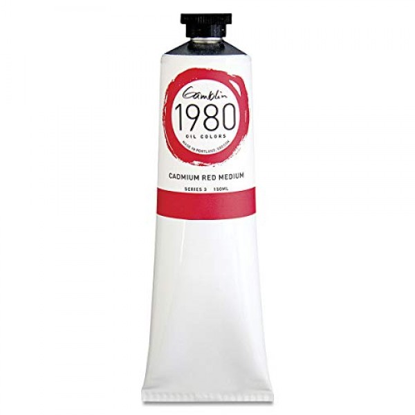 Gamblin 1980 오일 캐드 레드 미디엄 150Ml