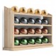 Nespresso Vertuo 캡슐용으로 설계된 GALVANOX 20 포드 홀더, 독립형 4단 커피 스테이션 정리함, 천연 대나무 목재 디스플레이 랙 선반(모든 VertuoLine 포드에 적합)