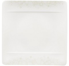 Villeroy & Boch 10-4511-2610 모던 그레이 디너 플레이트, 프리미엄 본 포슬린, 27 x 27 cm, 27 x 27 cm 플랫 1팩