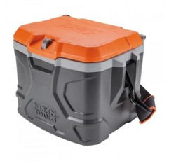 Klein Tools 55600 작업용 쿨러, 17쿼트 도시락통, 18캔 보관, 30시간 시원함 유지, 좌석 300파운드, Tradesman Pro 터프 박스