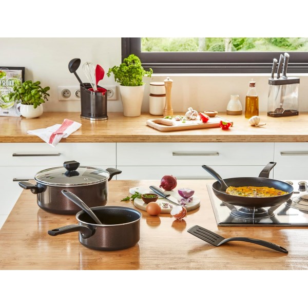 Tefal Easy Cook & Clean 캐서롤, 24cm(4.7l) + 뚜껑, 인덕션을 제외한 모든 열원용 B5544602