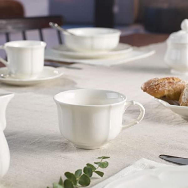 Villeroy & Boch Manoir 7-1/2 온스 티컵, 화이트, 0.20 리터