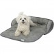 Kerbl 80374 Couchkissen Emalia, 60 x 40 x 12 cm, grau 60 x 40 x 12 cm